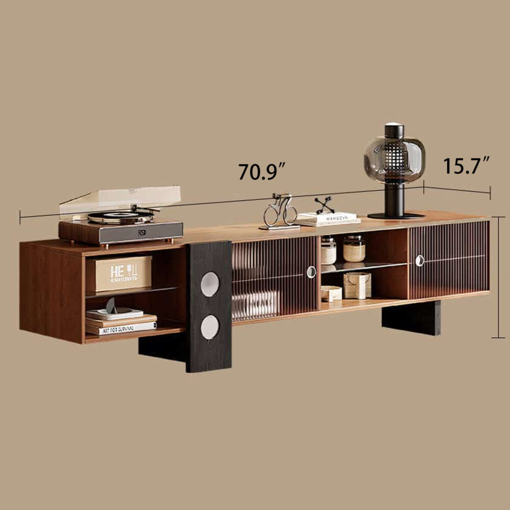 The Asher Ribbed Wood Console
