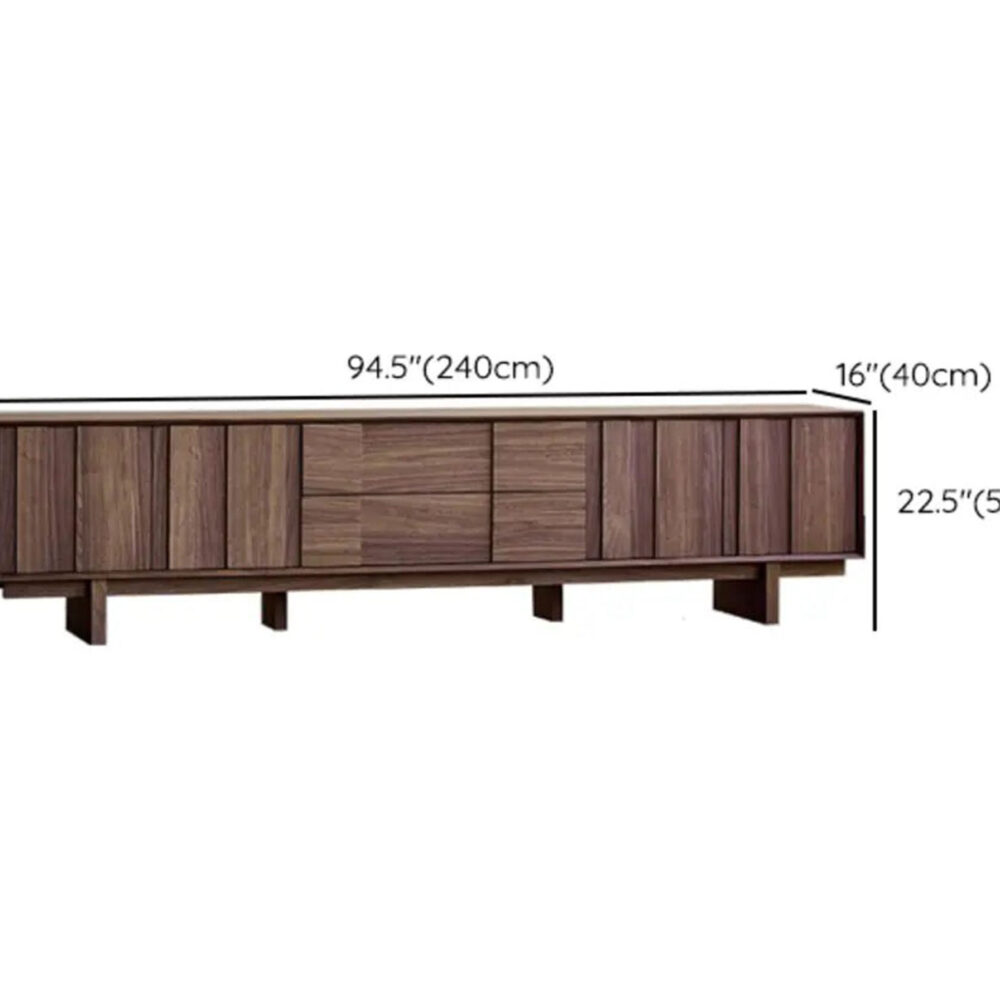 The Asher Brown Wood TV Stand